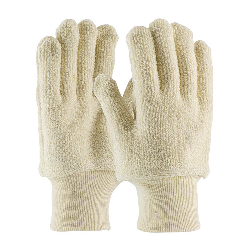 24 OZ NATURAL LOOP-OUT TERRY CLOTH SMALL - Heat Resistant Gloves